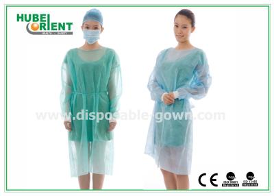 Chine 18-40 g/m2 Vêtements d'isolation médicaux non tissés jetables avec manchette tricotée à vendre