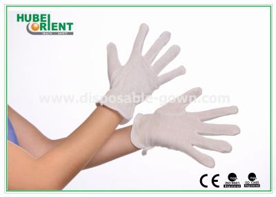 Chine Eco-friendly 100% doux coton pur Gants jetables PVC Points Couleur blanche à vendre