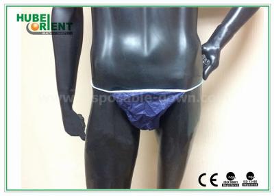 Cina Pantaloni usa e getta respirabili / biancheria intima maschile in polipropilene, colore blu scuro / nero in vendita