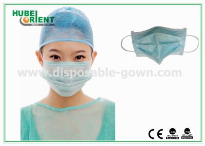 Cina Maschera chirurgica a tre strati monouso approvata EN14683 Maschera chirurgica con loop per le orecchie Non tessuta in vendita