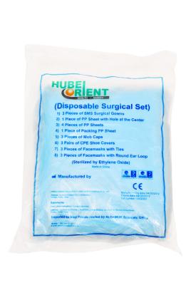 China Disposable Surgical Kits With  Surgical Gown/Gloves/Surgical Mask/Surgical Cap for sale