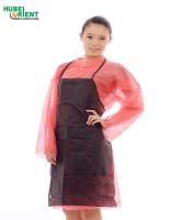 China Lightweight Oil Proof Disposable Nonwoven Apron Without Sleeves for sale
