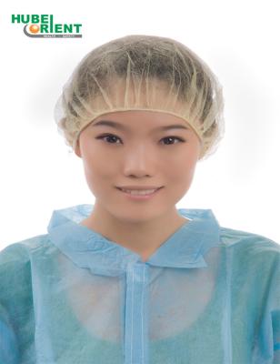 China Medizinische Nonwoven Bouffant Cap Kopfbedeckung Haare Abdeckungen Einweg-Hut-Hut Haare Chirurgische Bouffant Cap mit einzigem elastischen zu verkaufen