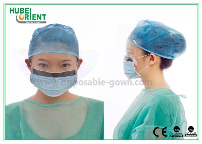 China ISO9001 Máscara facial de protección desechable de PP sin tejido con visor de salpicaduras en venta