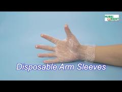 non toxic disposable transparent ldpe / hdpe gloves odorless for food preparation