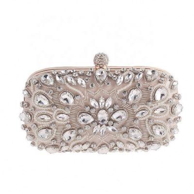 China Full Large Diamonds Women Evening Clutches and Clutches for Women Crystal Clutch Beaded Rhinestone Purse Wedding Party Handbag for sale