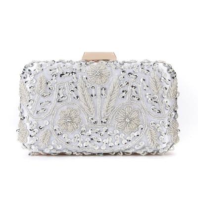 China Flower Bling Glitter Crystal Rhinestone Purse Diamond Crystal Rhinestone Purse Diamond Wedding Bridal Party Sparkle Evening Clutch Handbag for sale