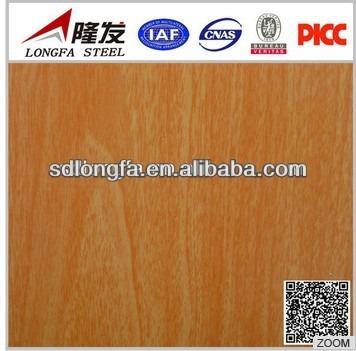 China Roofing Sheet Wood Pattern Pre-Painted Steel Coil for sale