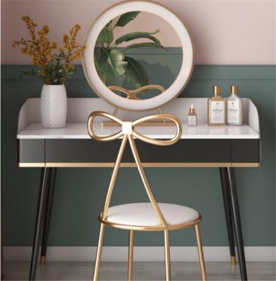 China (Other) best china low price adjustable dressing table with mirror and light dressing bedroom modern simple dressing table chair for sale