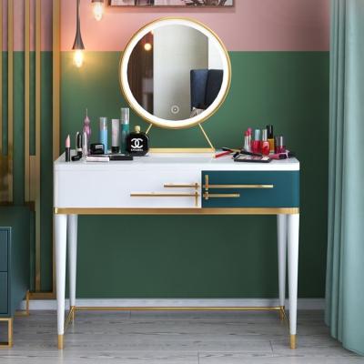 China (Other)Adjustable Marble Make Up Vanity Dressing Table With Mirror Bedroom Furniture Dressing Table for sale