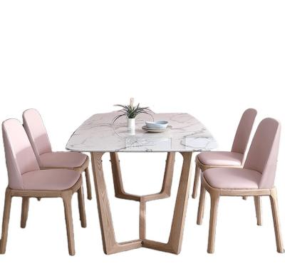 China \ Newest Innovative New Product Marble Dining Set Square Dining Table for sale