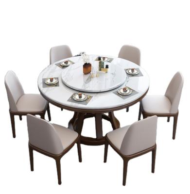 China \ Luxury marble white marble dining table manufacturer professional round dining table for sale