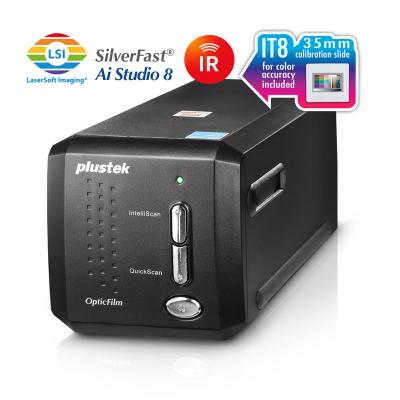 China Plustek OpticFilm 8200i AI - 35mm film and slide scanner. 8 Pack Calibration Computer Target + SilverFast AI Studio 8.8, 64Bit HDRi 35mm for sale