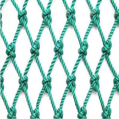 China NET Multifilament PE Polythene 3-Strands Twine Knotted Net Big Fish Fishing Nets for sale