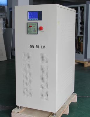 China JIW 60 KVA ZBW Three Phase Thyristor Type Automatic Voltage Stabilizer / Regulator for sale