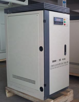 China Dbw Variac 40kw Voltage Regulator , Servo Controlled Voltage Stabilizer For CNC for sale