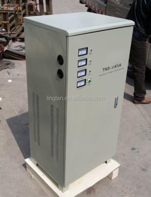 China SVC TNS 60kva Servo Motor Automatic Voltage Stabilizer Regulator for sale