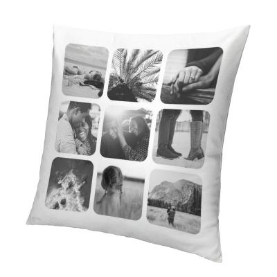 China Anti-Static Double Sided White 9 Photo Gauge Grid Frame Pillow Case for sale