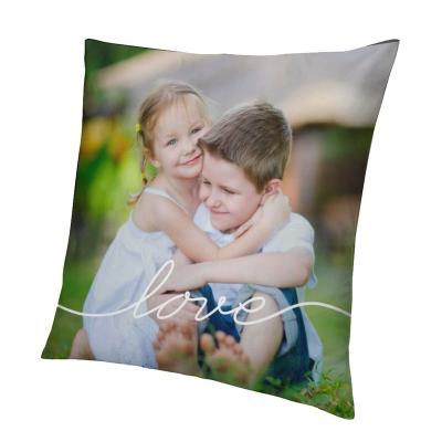 China Anti-Static LOVE Writing Custom Photo Pillow Case for sale