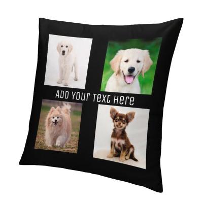 China Antistatic Create Your Own 4 Photo Collage Pillow Case for sale