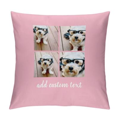 China Anti-pilling Square Pillow Covers Home Decorative Throw Cushion Sets Photo 4 Animal Patterns Pillow Cases For Sofa for sale