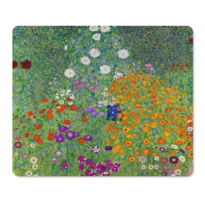 China Water Resistance Gustav Klimt Flower Garden Vintage Art Nouveau Mouse Pad for sale