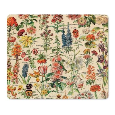 China Water Resistance Vintage Flowers by Adolphe Millot Mouse Pad for sale