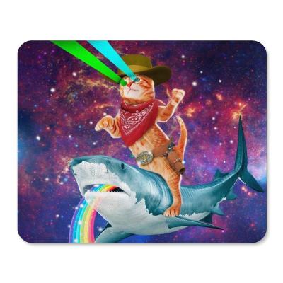 China Water Resistance Cowboy Cat - Orange Cat - Cat Shark Mouse Pad for sale