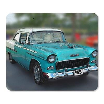 China WATER RESISTANCE 55 CHEVY MOUSE PAD for sale