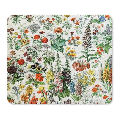 China Water Resistance Vintage Flowers Mouse Pad for sale