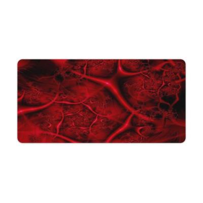 China Red and Black Abstract Water Resistance - Leathers Hot Dot Skull Pattern Mouse Pad for sale