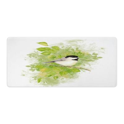 China Water Resistance Cute Chickadee Bird in Poplar Tree Mouse Pad for sale