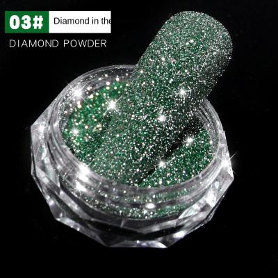 China Metal DIY Nail Art Decoration Powder Diamond Crystal Acrylic Nails for sale