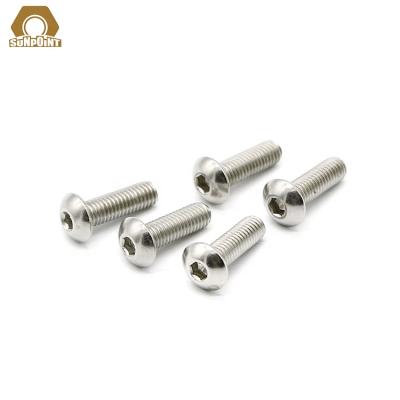 China Profession Manufacturing M4 Stainless Steel Hex Socket Knob Head Cap Screws Round Countersunk Flat Head Screws for sale