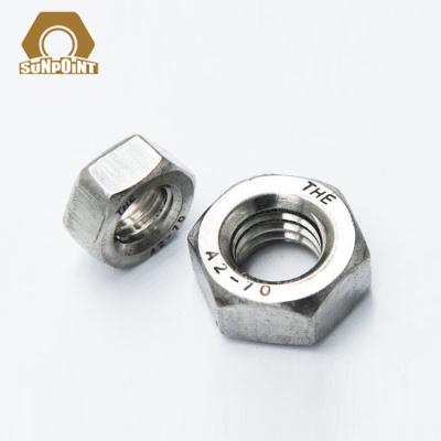 China DIN934 18-8 Industry General Metric Stainless Steel Hex Nuts for sale