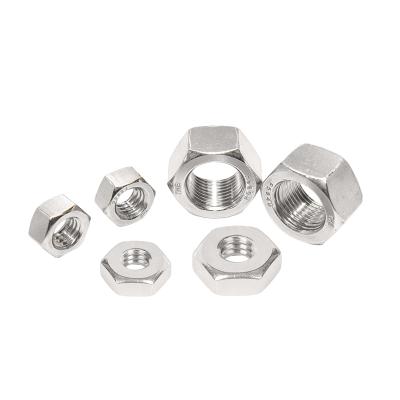 China Heavy industry 304 stainless steel hexagon nut external american standard nut ansib18.2.2 fine/rough hex nut for sale