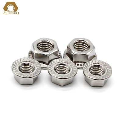 China Heavy Industry High Precision Castled Knurled M6 M16 Insert Flange Lock Nuts for sale