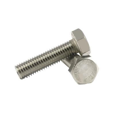 China DIN933 HEX Hex Head Screws Threaded Up To Head for sale