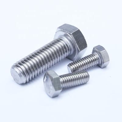 China DIN933/JIS B 1180/ISO4017/ANSI B 18.2.1 Industry Stainless Steel A2/A4-70 Unf m24/10 Full Thread Hex Head Anchor Bolts And Nuts for sale