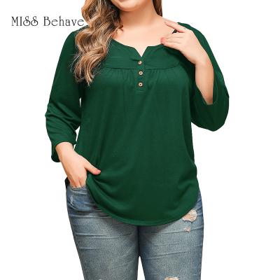 China Loose Viable Plus Size Women And Casual Classic Knitted Cropped Sleeve Tops In Fall 2021 for sale