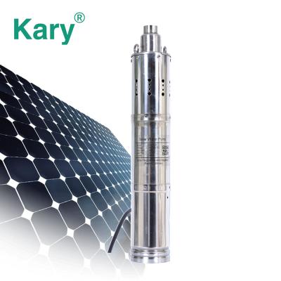 China Kary Developing World Water Solutions 24 Volt 36 Volt Deep Well DC Solar Powered Submersible Water Pump With Internal Controller for sale