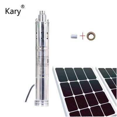 China Submersible 3 Inch 24v 320w 40m Brushless Stainless Steel DC Screw Solar Water Pump for sale