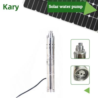 China DC 24v kary submersible submersible well pump 1bar 1hp solar powered submersible deep water pump for sale