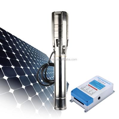 China Developing world water solutions 2hp 3hp 5hp DC irrigation water pumping machine 3kw submersible solar water pump system for sale