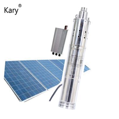 China Kary 24v 3000l/h Max Lift 40m DC Submersible Brushless Submersible Mini Intelligent Solar Water Pump For Well Bored 3FLD3-40-24-340 for sale