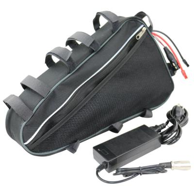 China Electric bike super power 52V electric scooter triangle bag 52v 15ah lithium ion battery pack for ebike with charger for sale