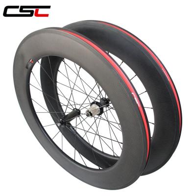 China Toray T800 carbon fiber CSC 700C X pull R36 hub 88mm anvil straight carbon bicycle wheels 23mm wide for sale