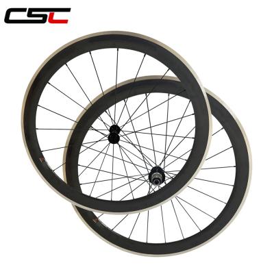 China 700C Alloy Carbon Wheel 23mm 50mm Aluminum Anvil Brake Track Bicylce Road Wheelset for sale