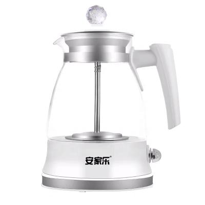 China 360 Degree Glass Tea Kettle Low Rotation Electric Commercial Electric Kettle With Thermostat Function for sale