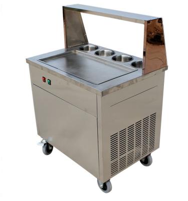 China Snack factory hot sale portable instant rolled fruit ice cream roll ice cream machine for making rolled ice cream for sale